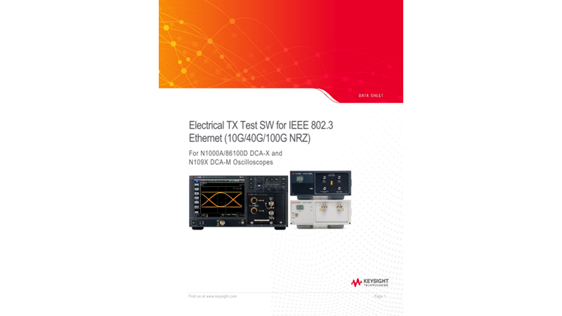 Electrical TX Test SW for IEEE 802.3 Ethernet (10G/40G/100G NRZ)